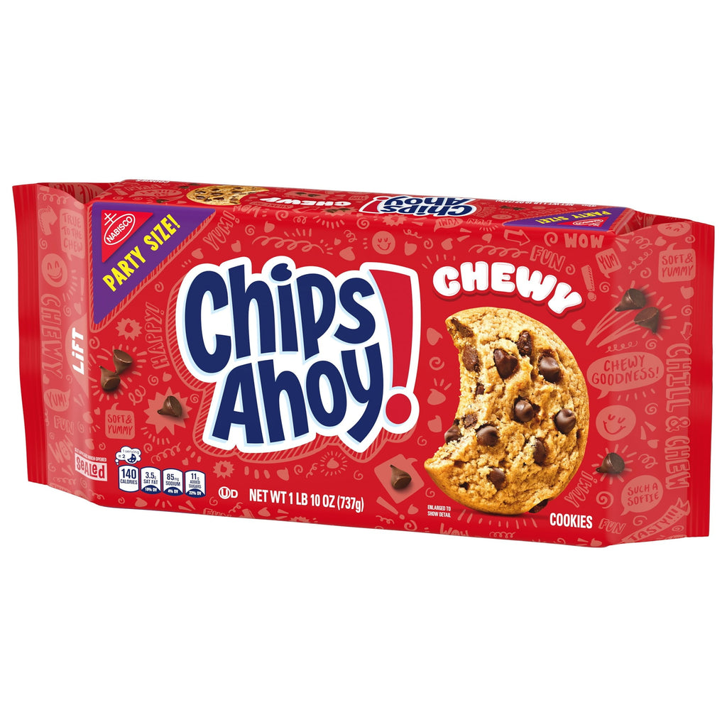 CHIPS AHOY! Chewy Fudgy Chocolate Chip Cookies, Party Size, 26 oz