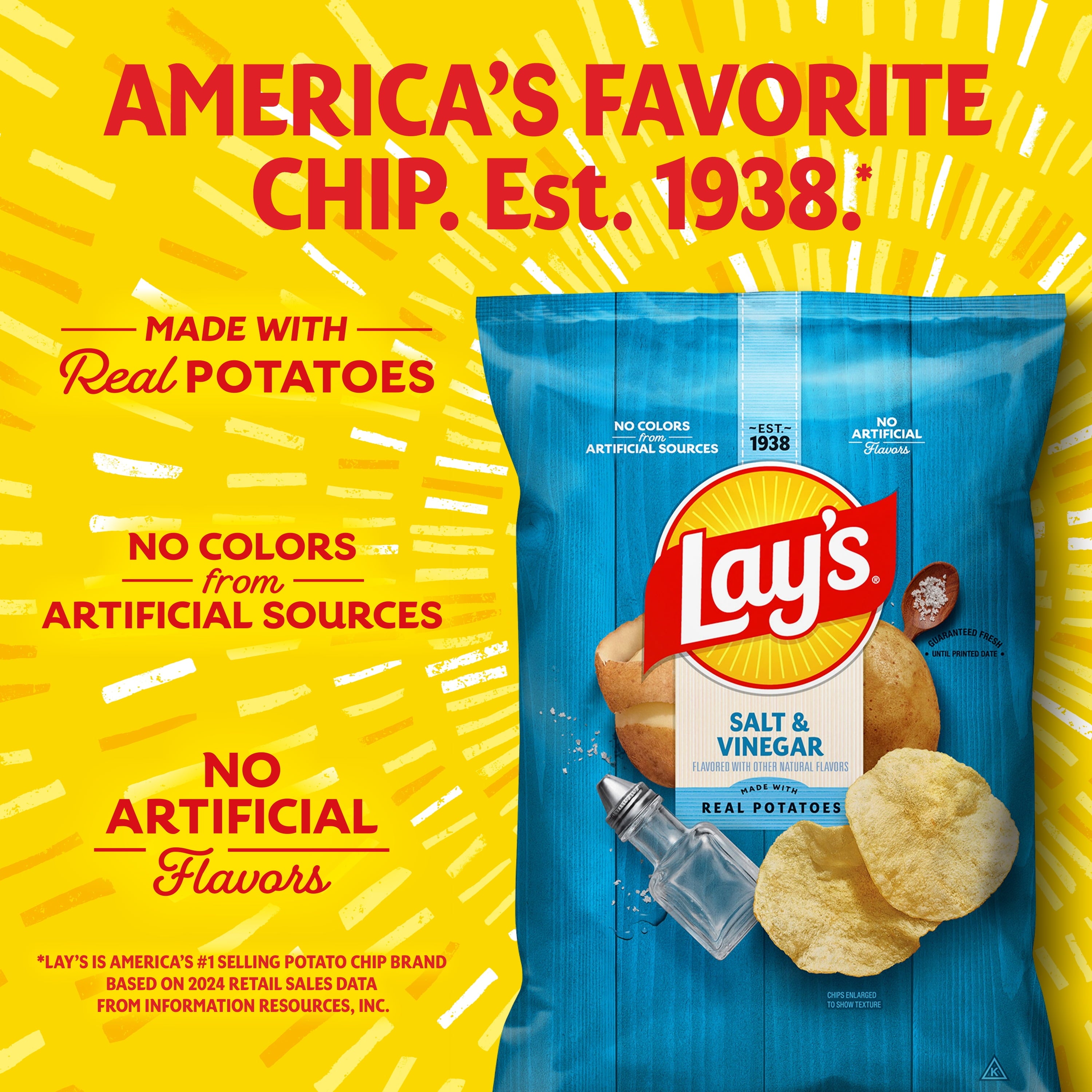 Lay's Potato Chip Variety Pack Snack Chips, 40 Count Multipack