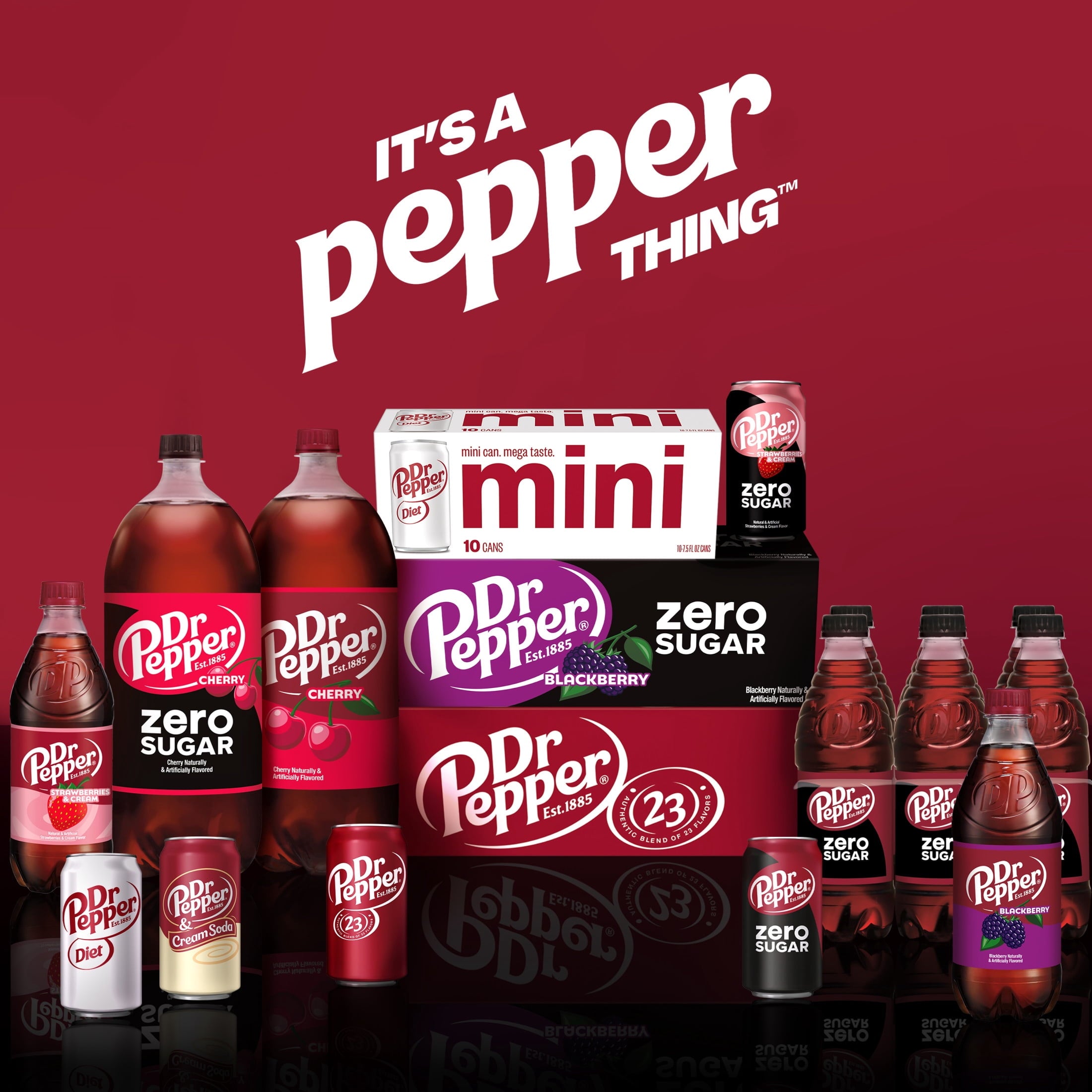 Dr Pepper Soda Pop, 12 fl oz, 24 Pack Cans