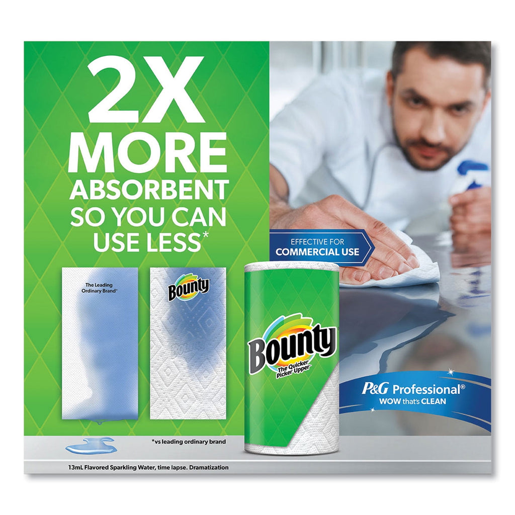 Bounty® Select-a-Size Kitchen Roll Paper Towels, 2-Ply, 5.9 x 11, White, 113 Sheets/Double Plus Roll, 8 Rolls/Pack