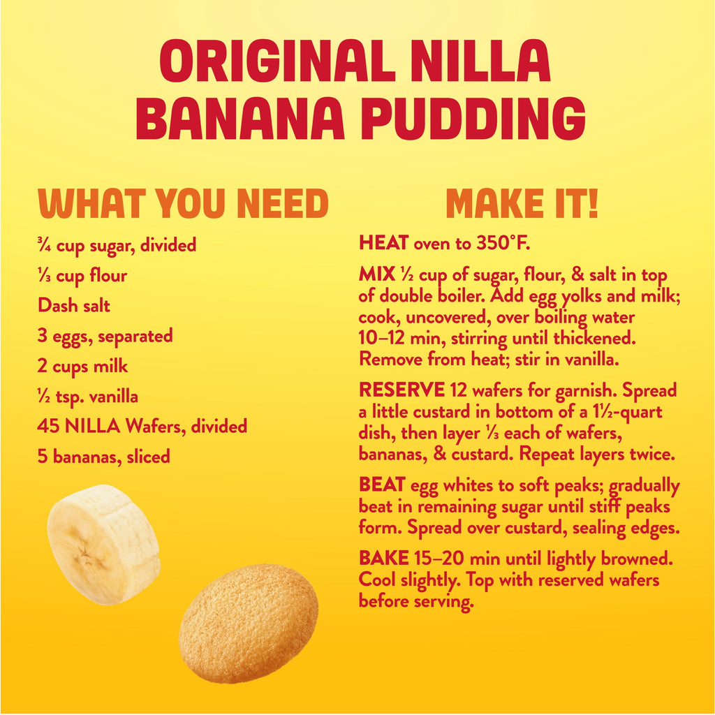 NILLA Wafers Cookies, Vanilla Wafers, Family Size, 15 oz