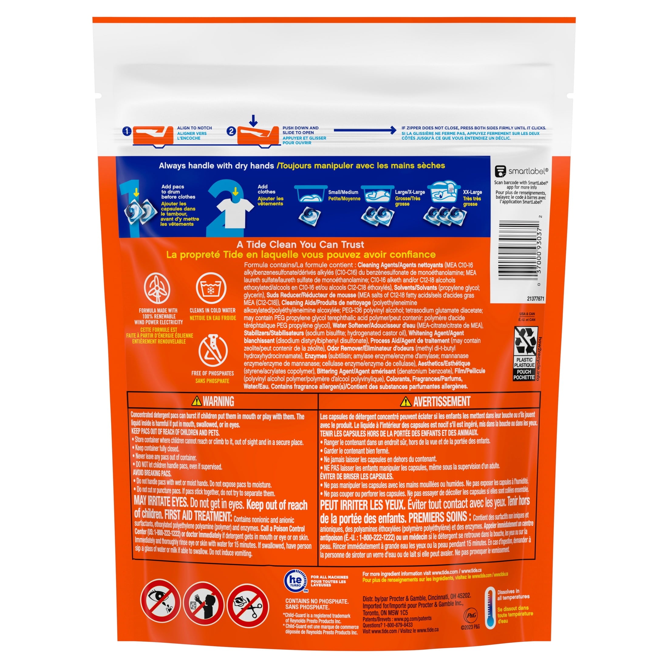 Tide PODS Laundry Detergent Packs, Original Scent, 31 Count