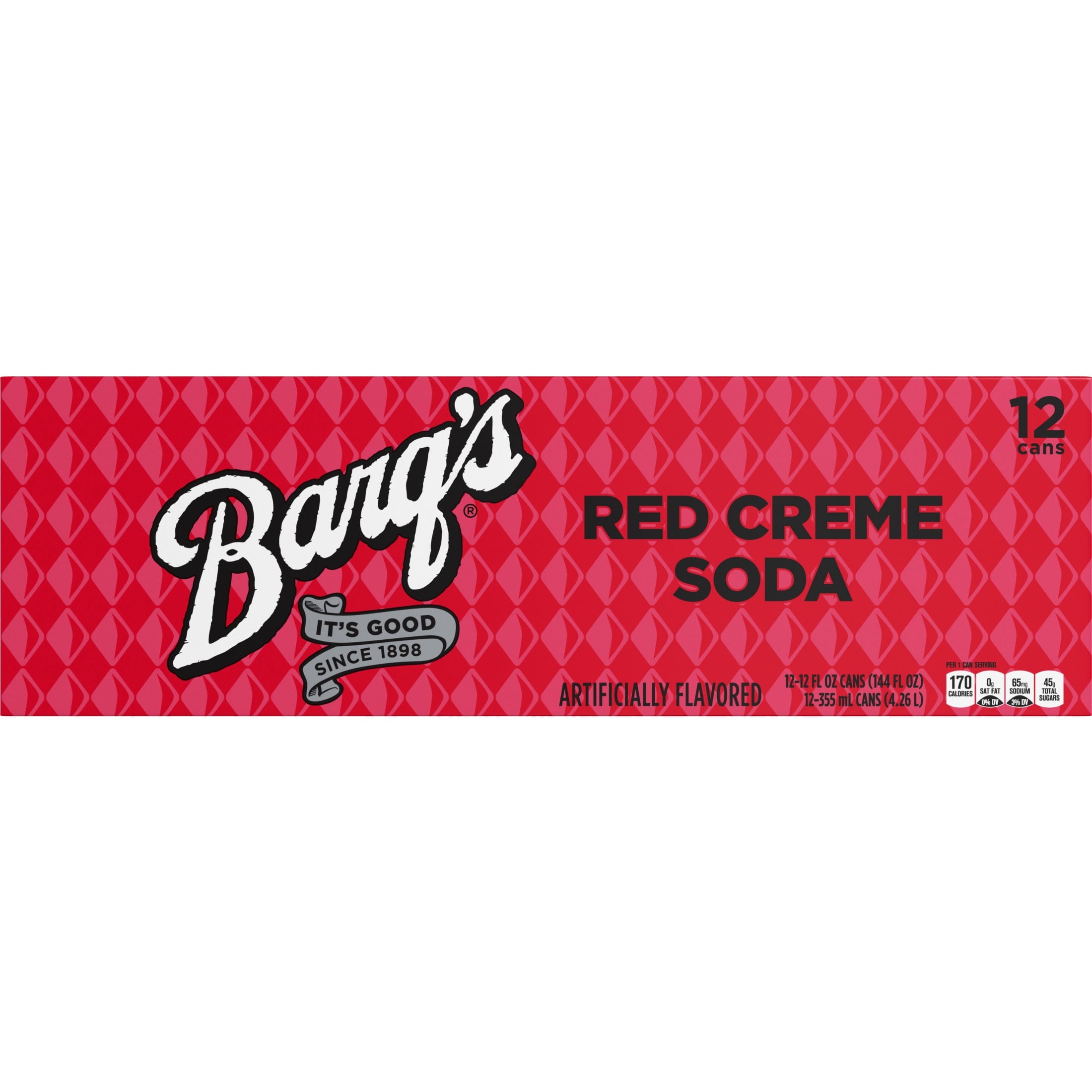 Barq's Red Creme Soda Pop Fridge Pack Cans, 12 fl oz, 12 Pack