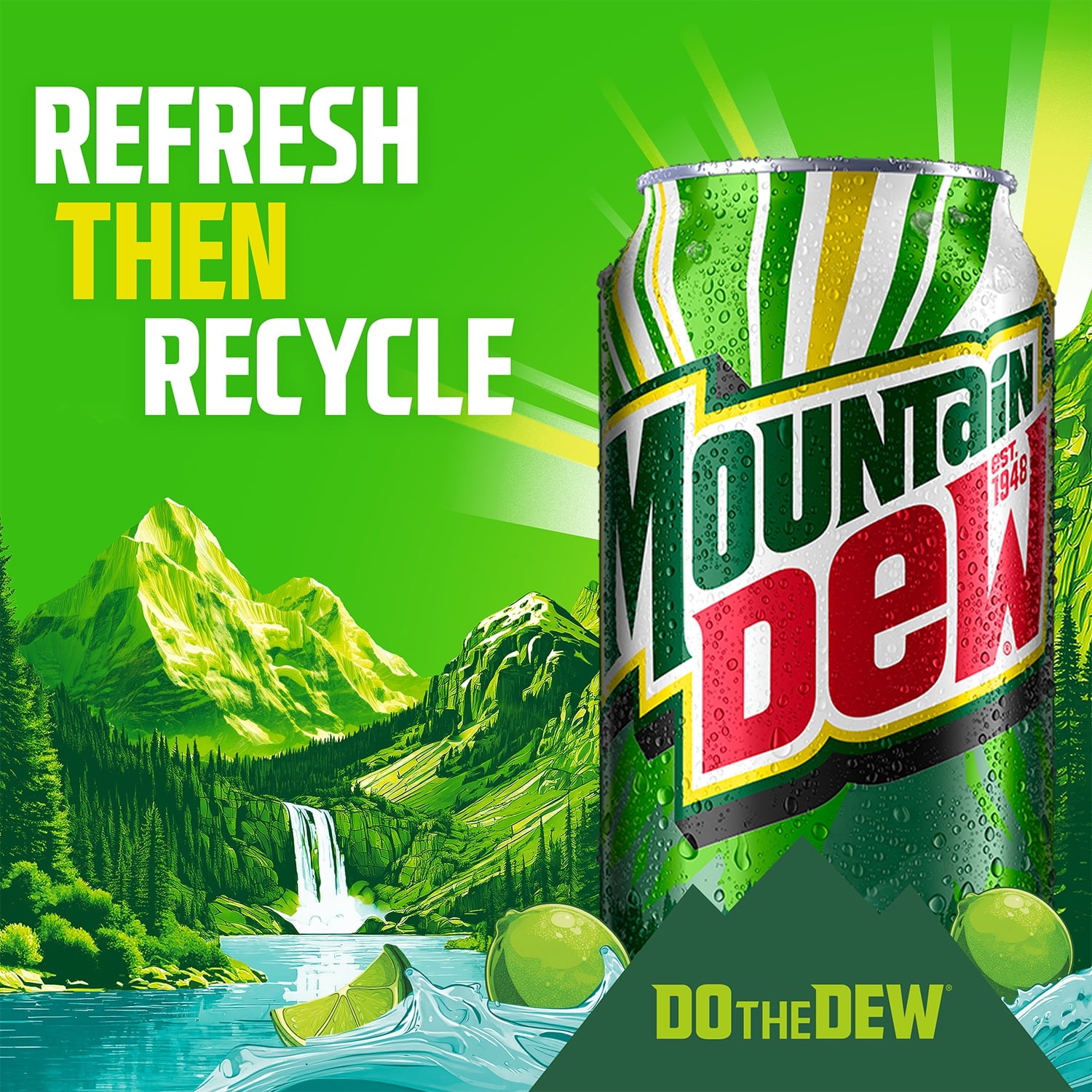 Mountain Dew Flavored Soda Pop Variety Pack, Original, Code Red, Voltage, 12 Ounce Cans, 18 Count
