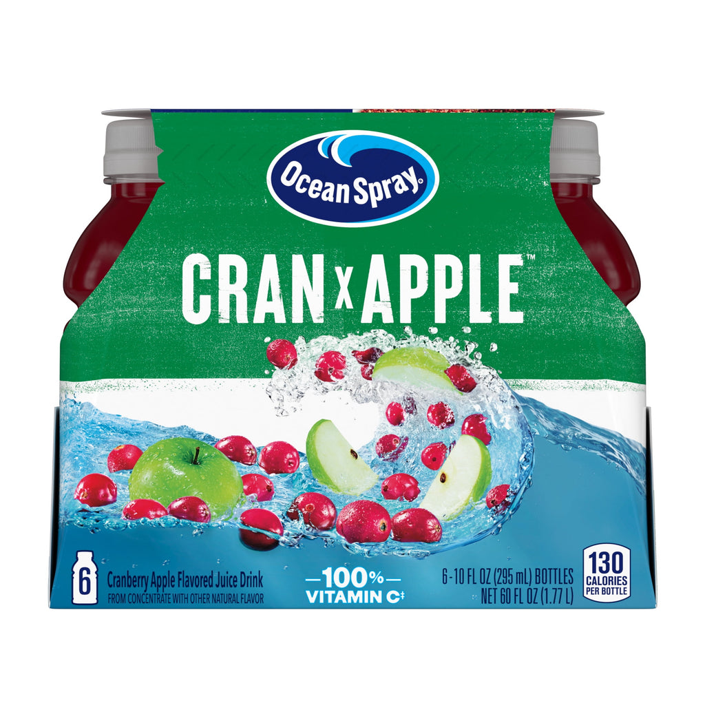 Ocean Spray® Cran-Apple™ Cranberry Apple Juice Drinks, 10 fl oz Bottles, 6 Count