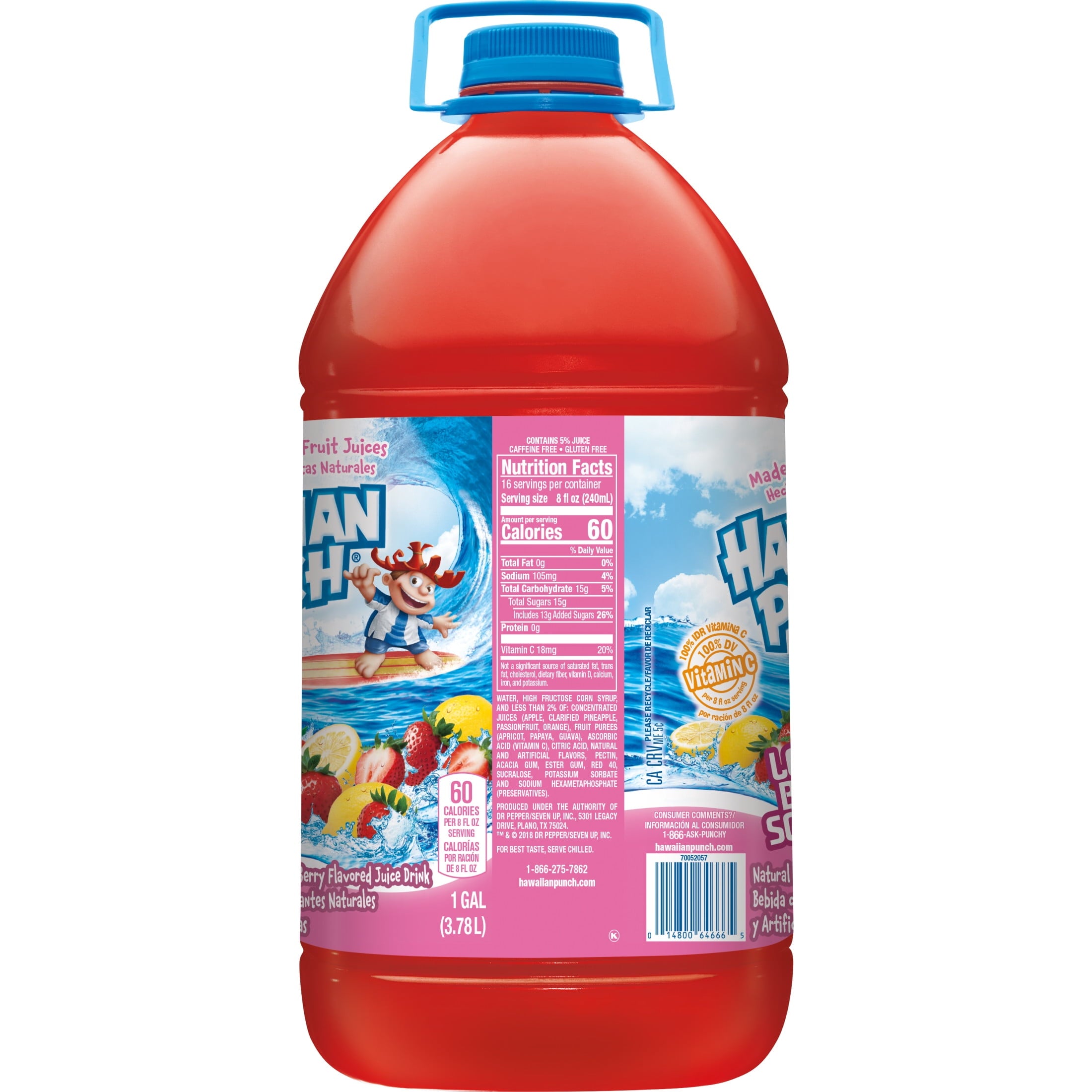 Hawaiian Punch Lemon Berry Squeeze Drink, 1 Gallon