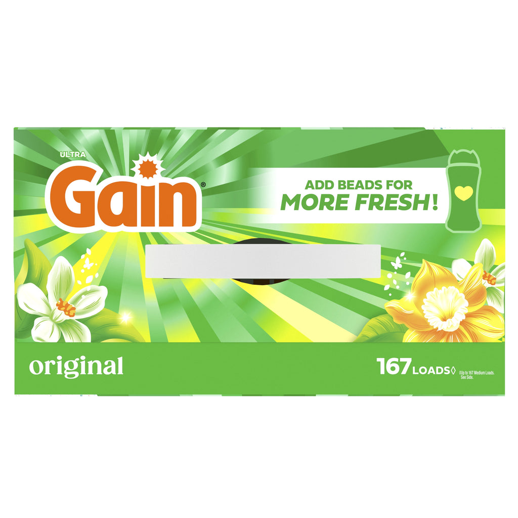 Gain Powder Laundry Detergent, Original Scent, 154 oz, 167 Loads