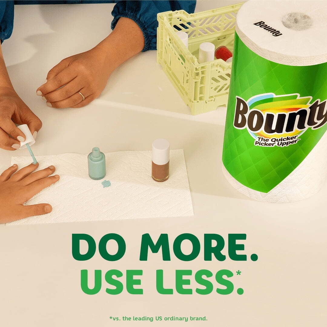 Bounty Paper Towels Select-a-Size, 2 Triple Rolls, Print