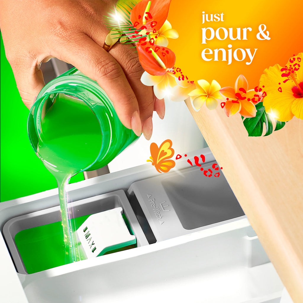 Gain Laundry Detergent Liquid, Now with Odor Defense, Island Fresh Scent, 81 fl oz, 61 Loads