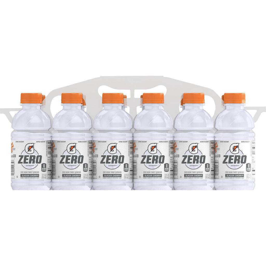 Gatorade Zero Sugar Thirst Quencher Lemon Lime Sports Drinks, 12 fl oz, 12 Count Bottles