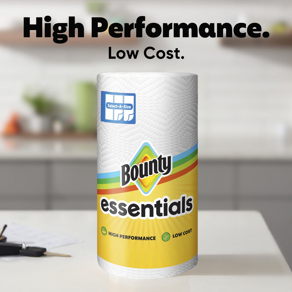 Bounty Essentials Paper Towels Select-a-Size, 6 Triple Rolls