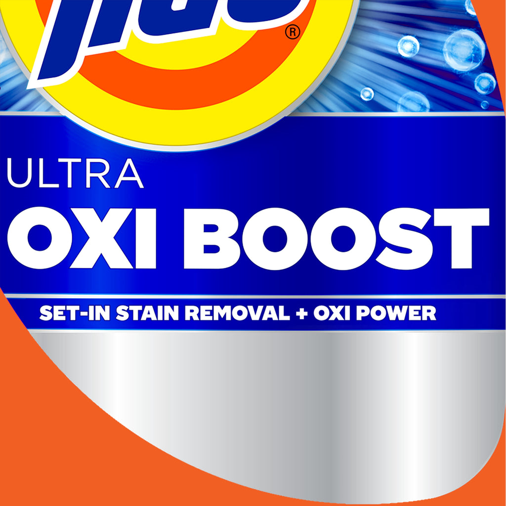 Tide Ultra Oxi Boost Liquid Laundry Detergent, Advanced Stain Remover, 92 fl oz, 65 Loads