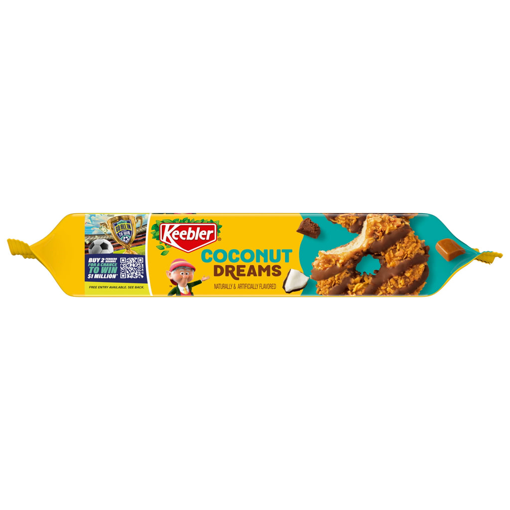 Keebler Coconut Dreams, Coconut and Caramel Cookies Coated in Keebler Fudge, 8.5 oz