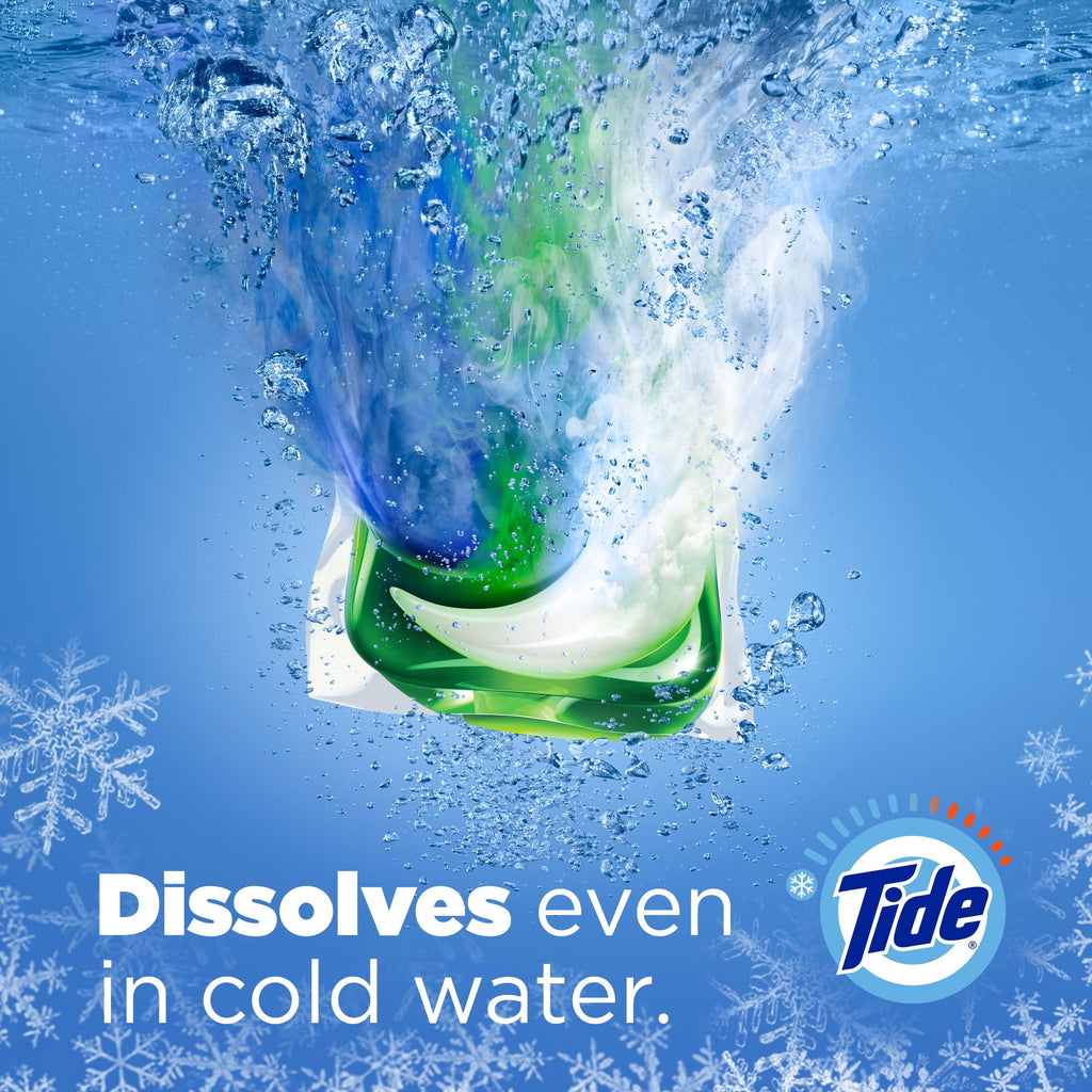 Tide PODS Laundry Detergent Soap Pacs, Ultra OXI, 57 Count