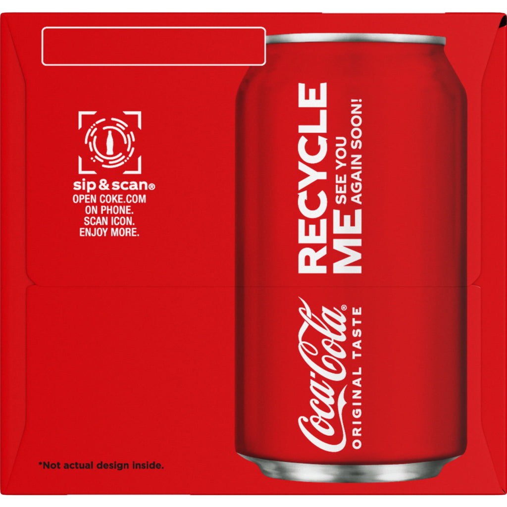 Coca-Cola Soda Pop Fridge Pack Cans, 12 fl oz, 12 Pack