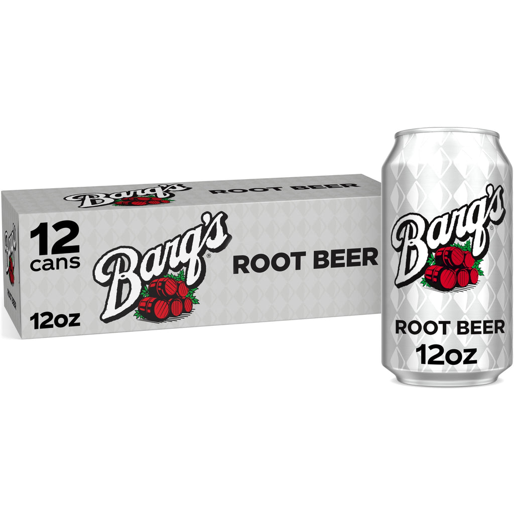 Barq's Root Beer Soda Pop Fridge Pack Cans, 12 fl oz, 12 Pack