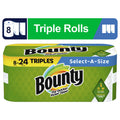 Bounty Paper Towels Select-a-Size, 8 Triple Rolls