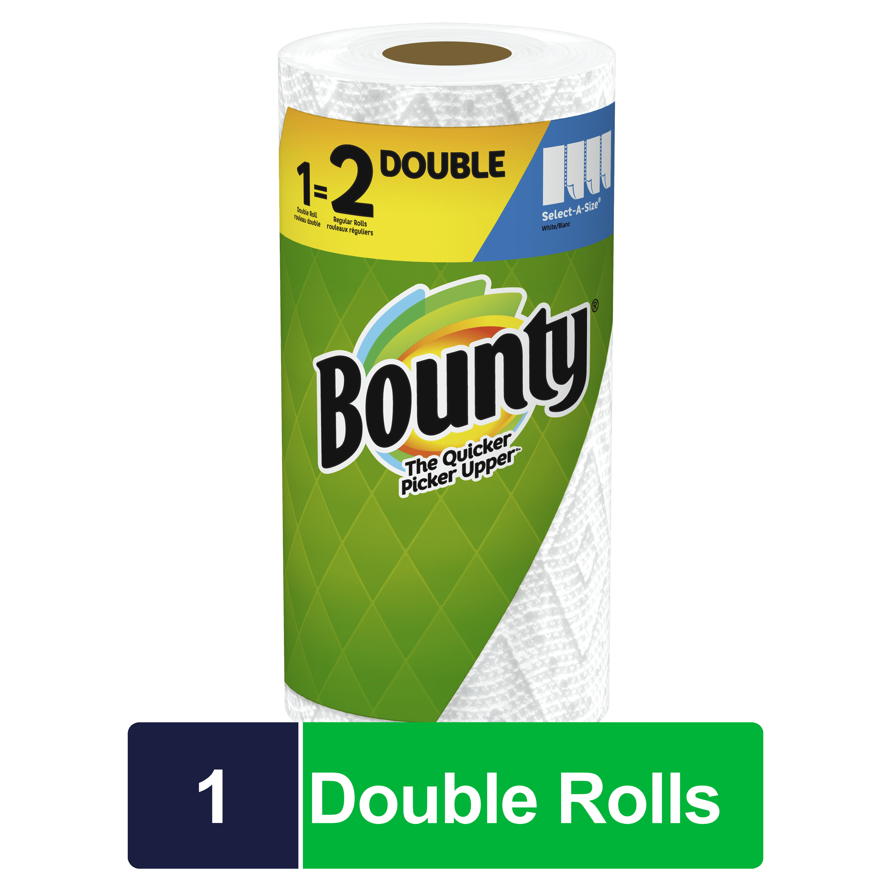 Bounty Select-A-Size Paper Towels, White, 1 Double Roll