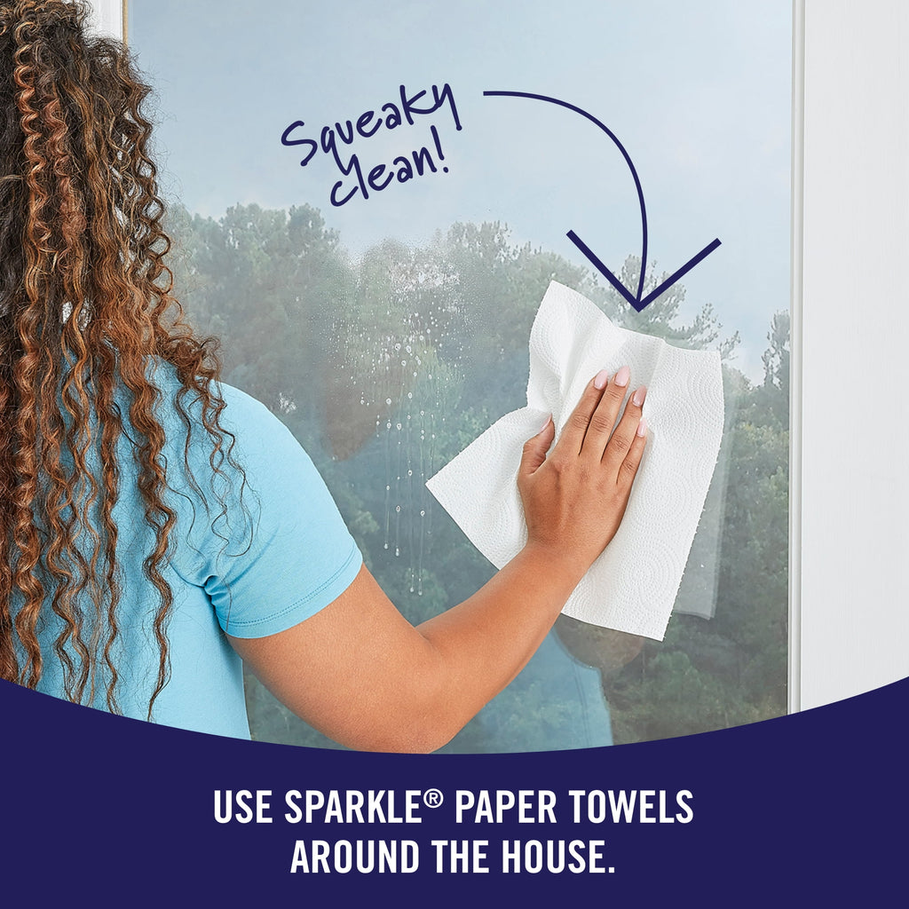 Sparkle Tear-a-Square Paper Towels, 6 Double Rolls