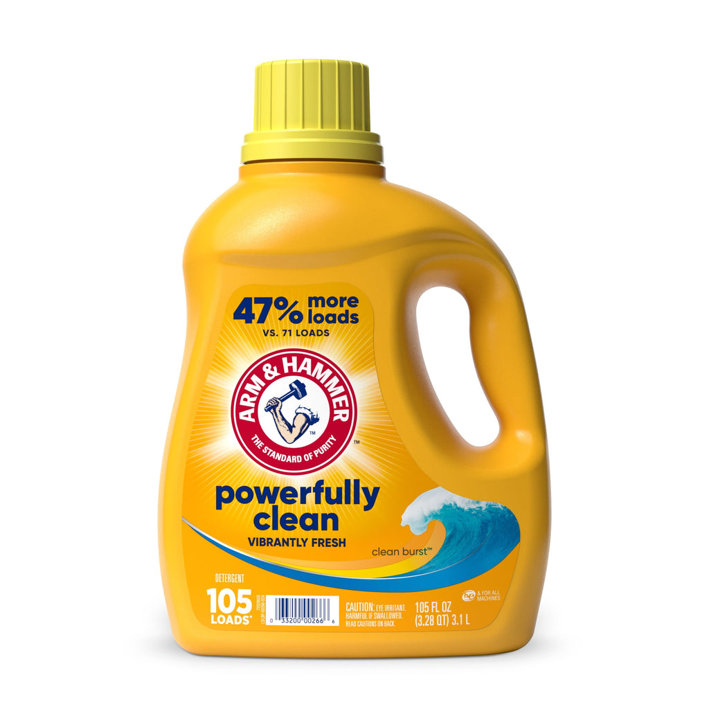 ARM & HAMMER Clean Burst, 105 Loads Liquid Laundry Detergent, 105 fl oz