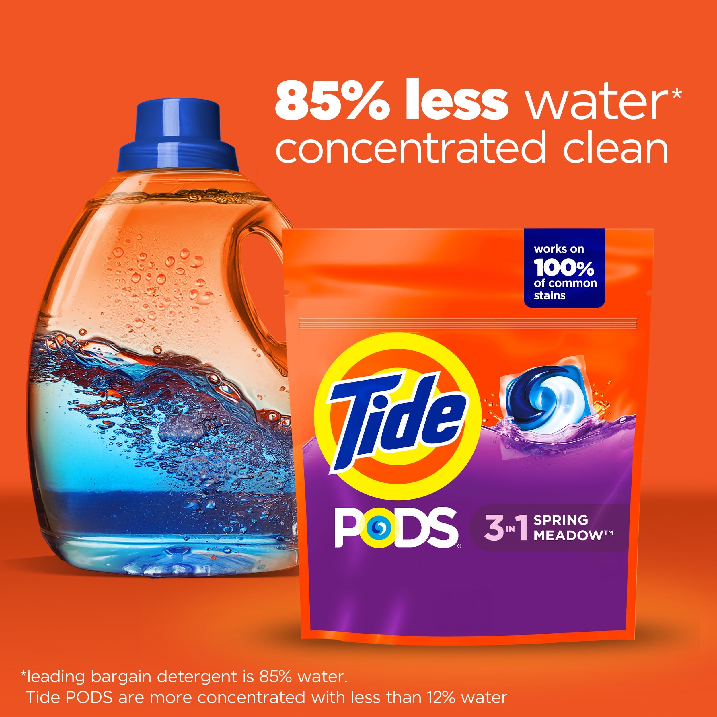 Tide PODS Liquid Laundry Detergent Packs, Spring Meadow Scent, 112 Count