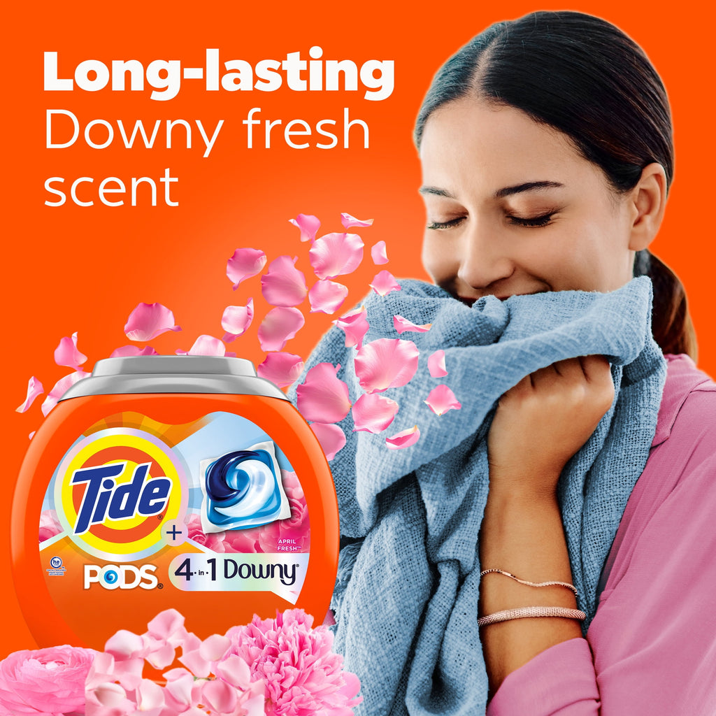 Tide PODS Laundry Detergent Pacs with a Touch of Downy Freshness, 3X Cleaning Power, 11 Count