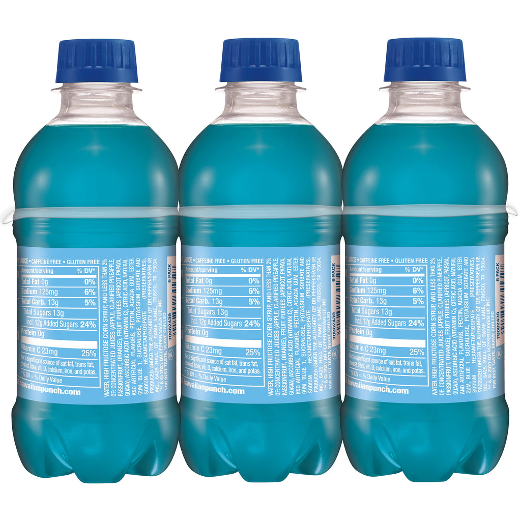 Hawaiian Punch Polar Blast Juice, 10 Fluid Ounce, 6 Count Bottles