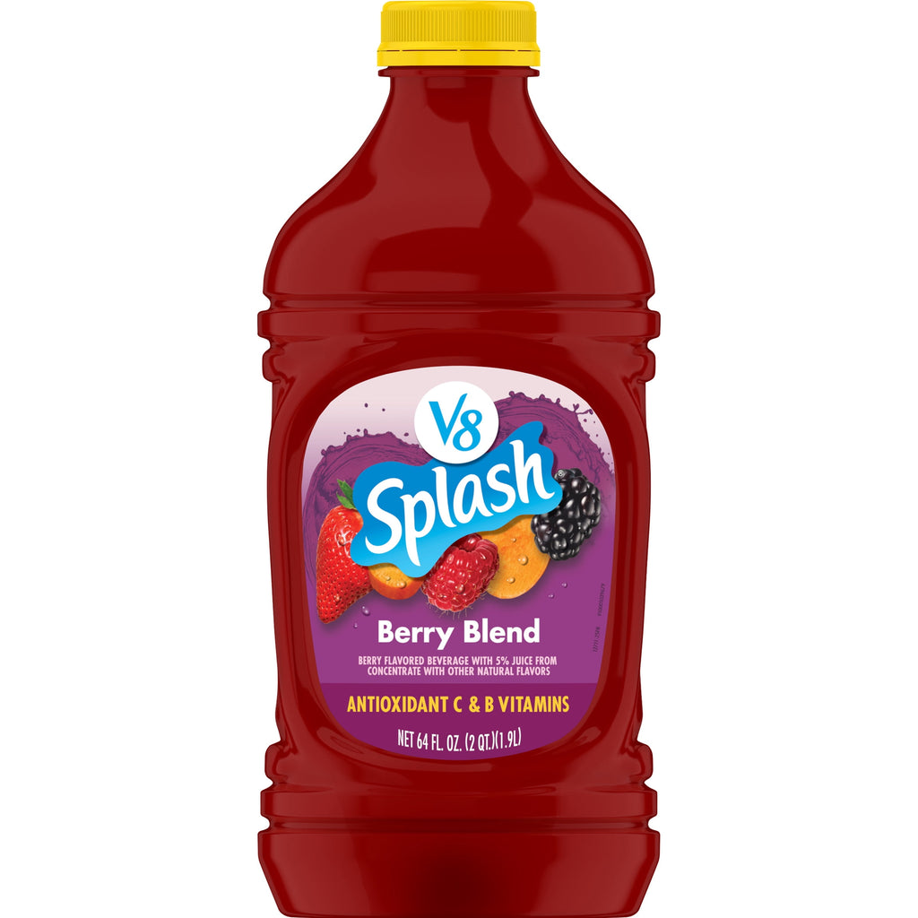 V8 Splash Berry Blend Flavored Beverage, 64 fl oz Bottle