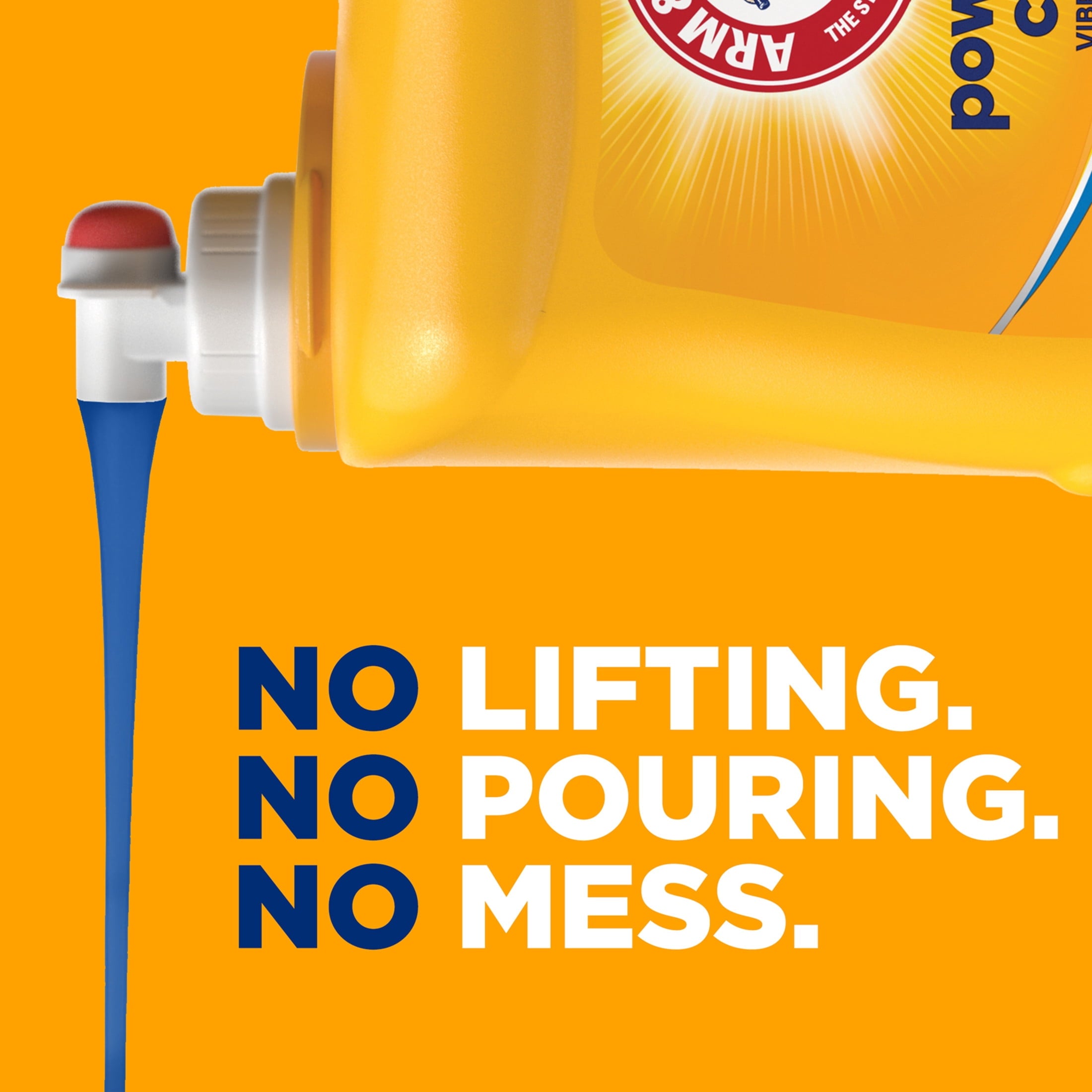 ARM & HAMMER Laundry Detergent Liquid, Clean Burst, 5 Extra Loads, 205 fl oz, 205 Loads