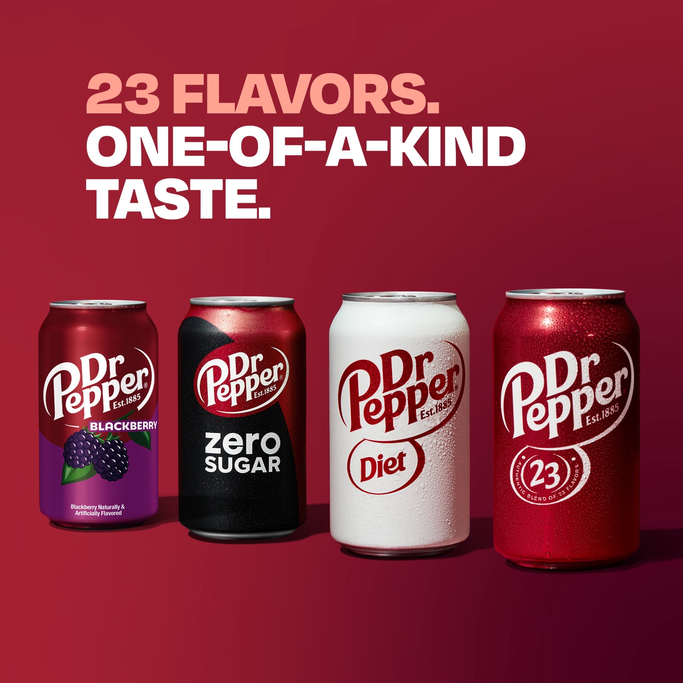 Dr Pepper Soda Pop, 12 fl oz, 24 Pack Cans