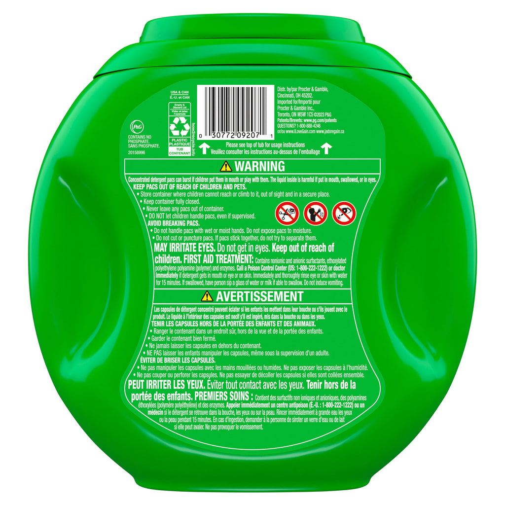Gain Flings Laundry Detergent Soap Pacs, 3-in-1 Oxi Boost and Febreze, Original Scent, 76 Count