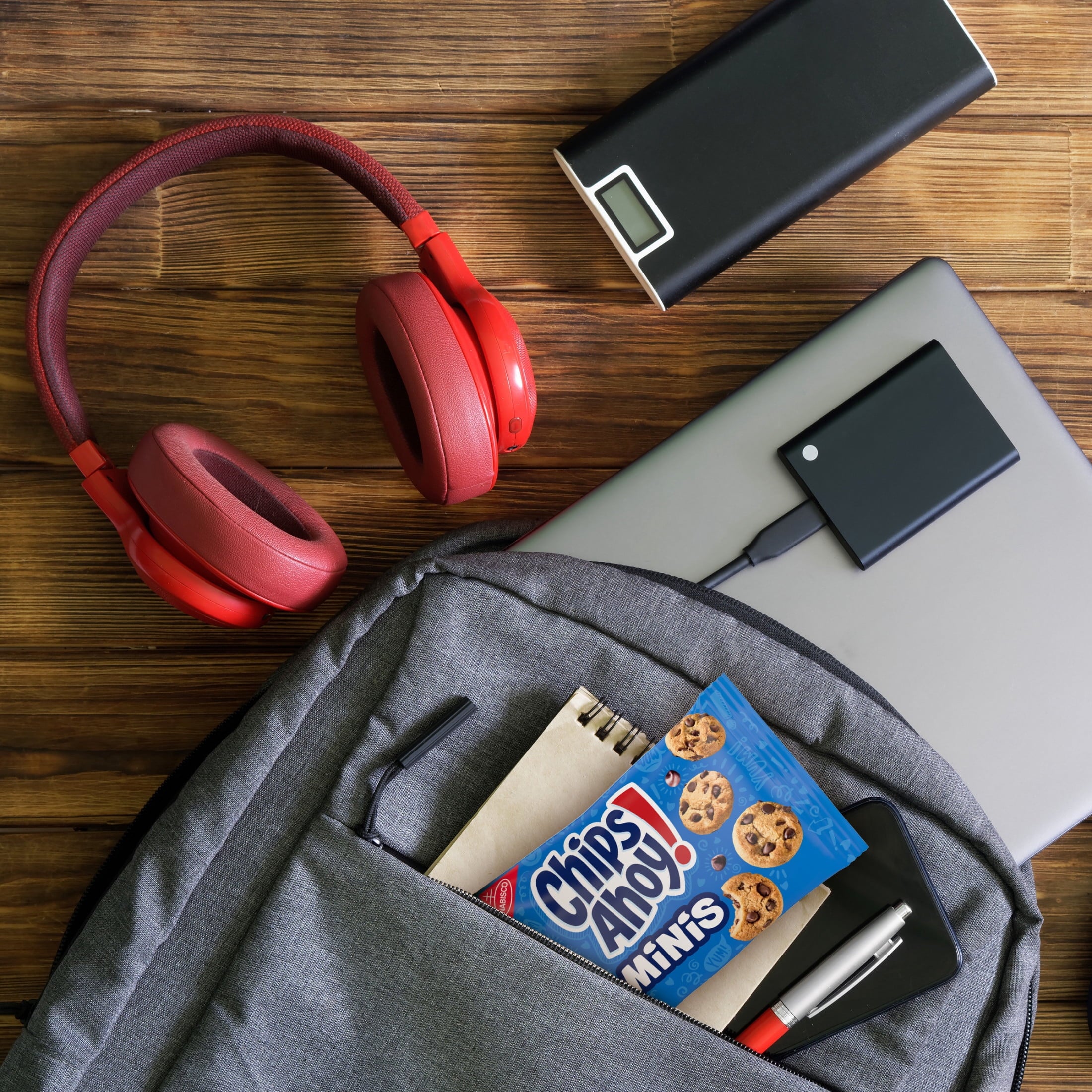 CHIPS AHOY! Minis Original Fudgy Chocolate Chip Cookies, 10 Snack Packs
